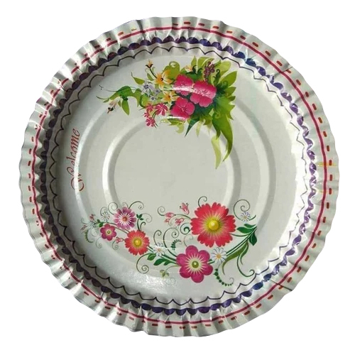 Floral Printed Paper Plates - 12 Inch Customized Paper, High Quality Material, Various Color Options for Elegant Table Settings