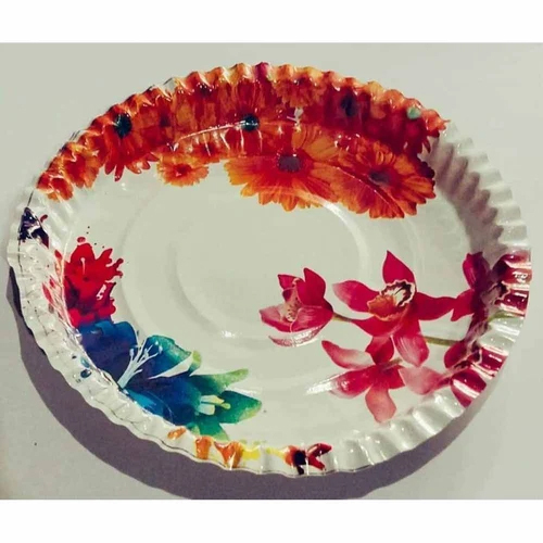 High-Quality Eco-Friendly Paper Plate - Customized 10 Inch Size | Available in Various Colors for Industrial Use
