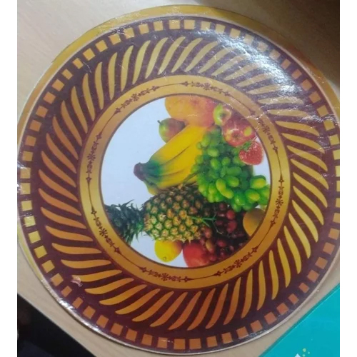 12 Inch Brown Printed Paper Plate - Eco-Friendly Paper, Customized Size, Available in Various Colors | Durable Design for Industrial Use, Ideal for Events