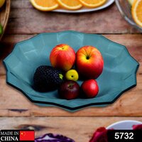 Flower Shape Plastic Dinner Fruit Plate Tray - Bpa Free & Non-toxic Material | Colorful Design, Easy To Clean, Ideal For Kids' Parties And Snacks