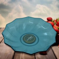 FLOWER SHAPE PLASTIC DINNER FRUIT PLATE TRAY