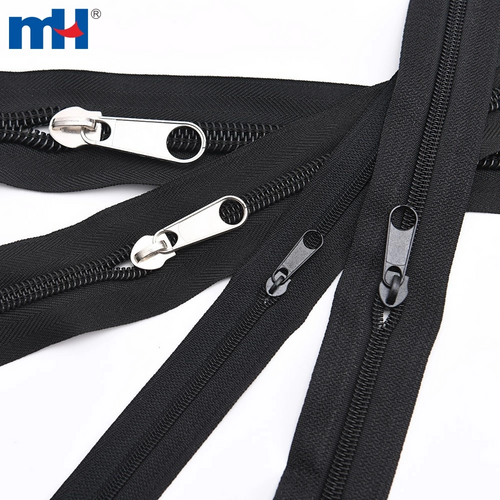 Nylon Coil Zipper Nylon Zipper Chain with Slider Nylon Zipper Roll Long Chain Nylon Zipper