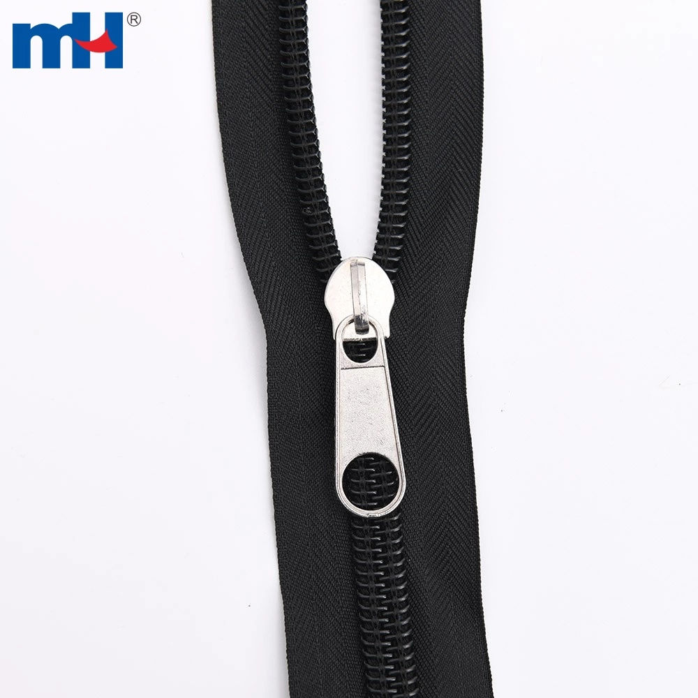 Nylon Coil Zipper Nylon Zipper Chain with Slider Nylon Zipper Roll Long Chain Nylon Zipper