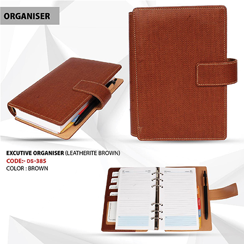 DS-385 Diary And Pen Leather Gift Set