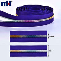 Nylon Coil Zipper Bulk No.5 Zipper Chain Rainbow Teeth Coil Zipper Chain Zipper Roll