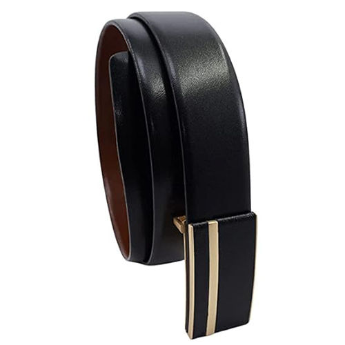 HNA GIFTING Black Mens Leather Belt