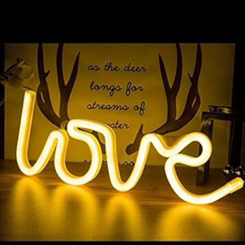 Acrylic Hna Gifting Love Neon Led Light Sign For Room Decoration Accessory