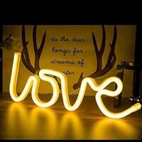 HNA GIFTING Love Neon LED Light Sign for Room Decoration Accessory