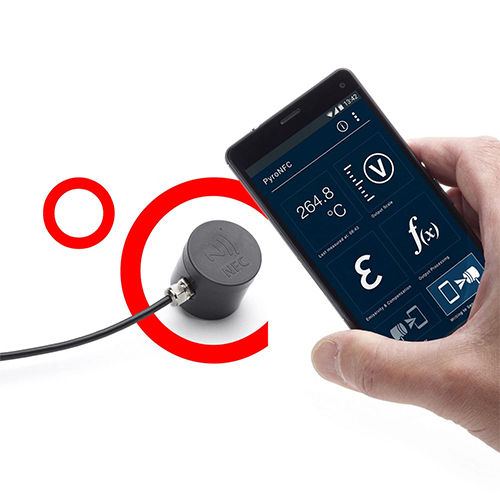 PyroNFC - Smartphone - configurable pyrometer with voltage or thermocouple output