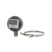 Strap-on Temperature Transmitter Tep Lu - Pbt, Pc, Pa, Zinc Casting, Probe 41x15x6 Mm, 4-20 Ma Output | Digital Display, Plastic Casing, Metal Clamp, Ip54