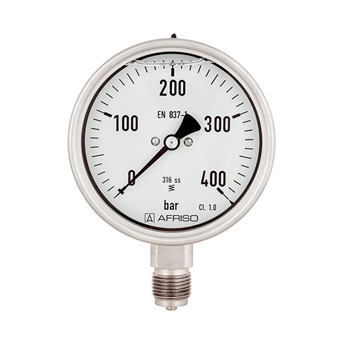 Bourdon Tube Pressure Gauges For Chemical Applications Type D8 With Glycerin