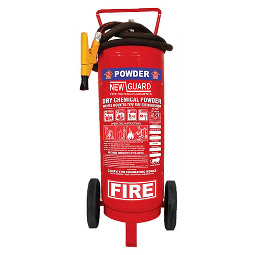 Trolley Mounted Dry Chemical Powder Fire Extinguisher