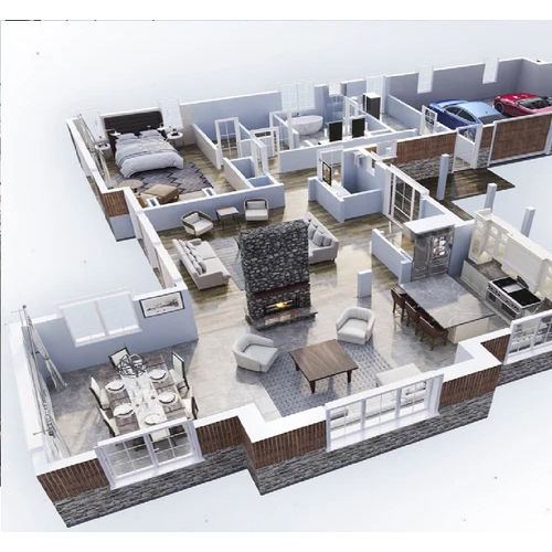3D Floor Plan Designing Services By Kiranotech Engineering Consultancy Private Limited