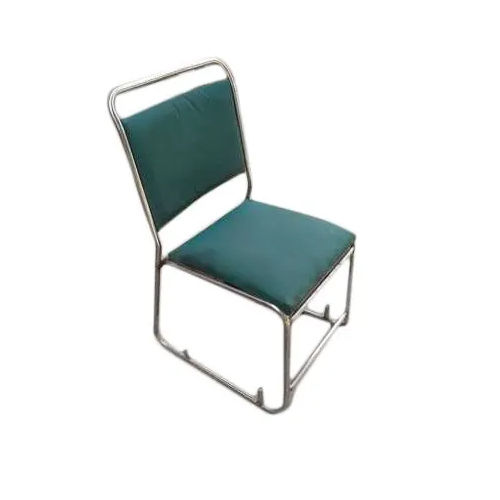 Stainless Steel Green Banquet Chair