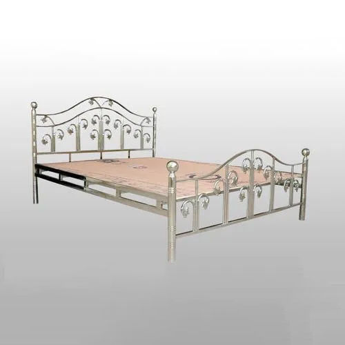 Silver Stainless Steel Bed