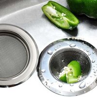 MEDIUM SIZE STAINLESS STEEL SINK STRAINER KITCHEN DRAIN BASIN FILTER