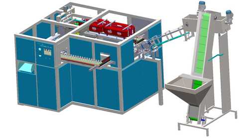 DELTA AUTOMATION PET STRECH BLOW MOULDING MACHINE WITH AUTO LOADER