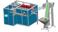 Delta Automation Pet Strech Blow Moulding Machine With Auto Loader