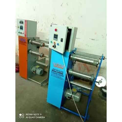 Transparent BOPP Self Adhesive Tape Slitter With Manual Paper Core Cutter Machine