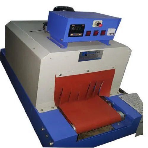 Blue & White Electric Tape Shrink Film Wrapping Machine