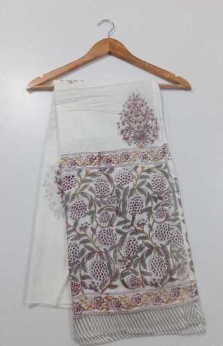 Hand Printed Cotton Dupatta By Meera