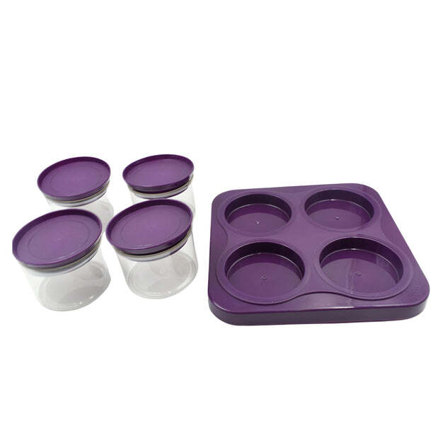 AIRTIGHT PLASTIC 4 PC STORAGE CONTAINER SET