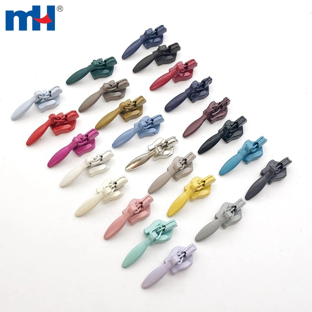 Invisible Zipper Slider No.3 Multi-Colored Zipper Slider Non-Lock Slider for Invisible Zipper