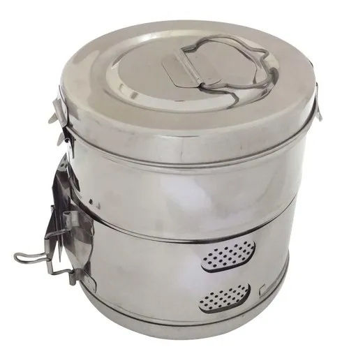 Silver Medical Sterilize Drum