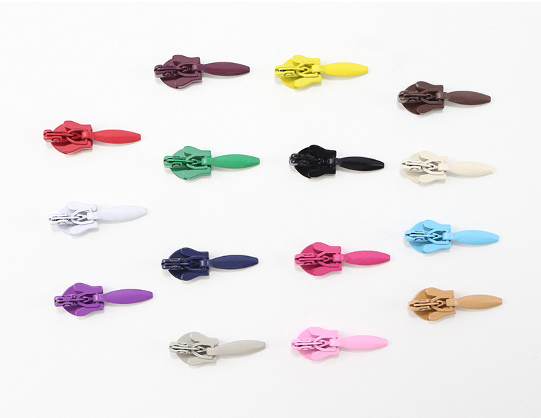 Invisible Zipper Slider No.3 Multi-Colored Zipper Slider Non-Lock Slider for Invisible Zipper