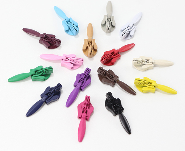 Invisible Zipper Slider No.3 Multi-Colored Zipper Slider Non-Lock Slider for Invisible Zipper