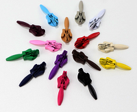 Invisible Zipper Slider No.3 Multi-Colored Zipper Slider Non-Lock Slider for Invisible Zipper