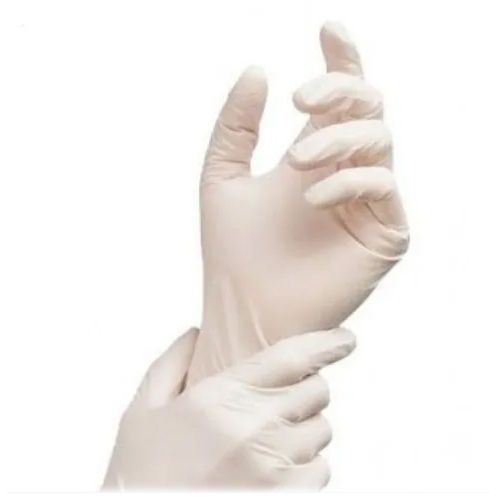 White Latex Medical Examination Gloves