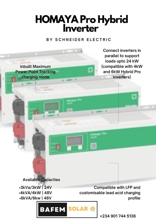 Pro S4000 Schneider Electric Make Solar Inverter Homaya