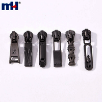 Plastic Zipper Slider No.5 Long Pull Zipper Head Replacement Zipper Slider Zipper Factory Wholesale - Color: Multicolor