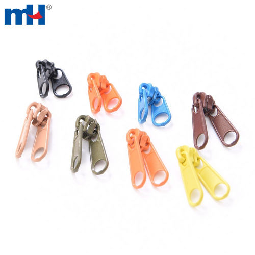 Zipper Slider Double Pull Zipper Slider Zipper Pull Slider Head Multi-Colored Non-Lock Zipper Slider