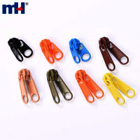 Zipper Slider Double Pull Zipper Slider Zipper Pull Slider Head Multi-Colored Non-Lock Zipper Slider