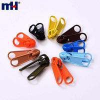 Zipper Slider Double Pull Zipper Slider Zipper Pull Slider Head Multi-Colored Non-Lock Zipper Slider