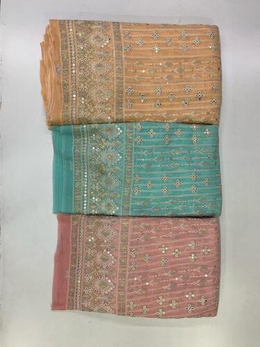 Georgette Multicolor Fabric -6