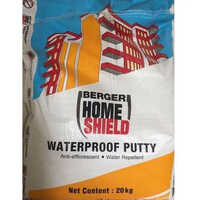 Berger Home Shield - Chemical Grade Waterproof Wall Putty | Customized Size, Smooth White Texture, Ideal For Commercial Use