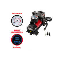 Car Inflator Portable Air Compressor - Color: Red
