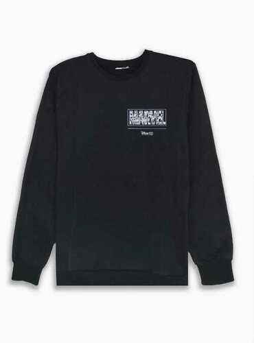 MARVEL MENS CREW NECK PULLOVER SWEATSHIRT - Cotton, S to XXL, Black | Anti UV, Anti Wrinkle, Breathable, Quick Dry, Waterproof, Plus Size, Long Sleeves