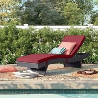 Rattan Lawn Lounger Application: Sand Beach