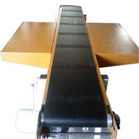 Incliand Conveyor - Mild Steel, Standard Size, Silver Color | Inclined Design with Ergonomic Packing Platform, Adjustable Framework, and Integrated Bundling Hardware