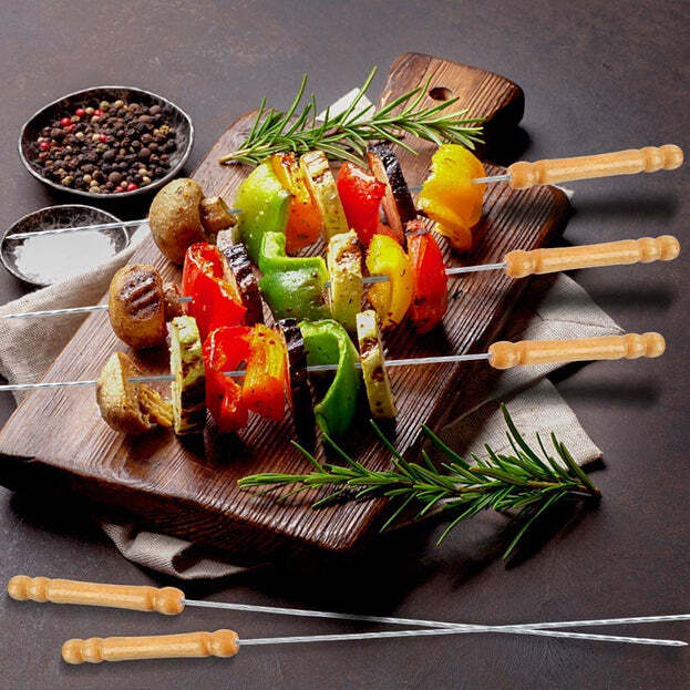 BBQ TANDOOR SKEWERS GRILL STICKS
