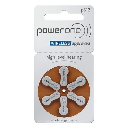 P312 Power One Hearing Aid Battery Nominal Voltage: 1.45 Volt (V)