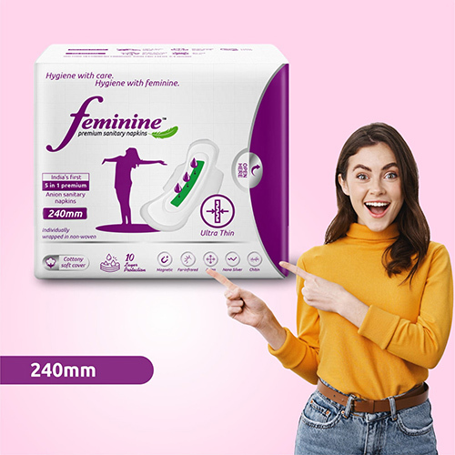 240 MM Feminine Premium Sanitary Napkins