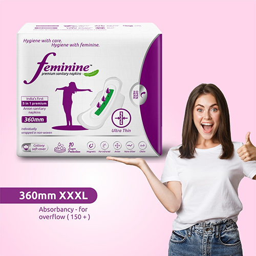 360mm Single Feminine Premium Sanitary Napkins