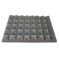 Acoustic Foam Sheet - Soft Foam, 60x60cm, Grey Color, 10mm Thickness | Stylish Modern Design, Excellent Sound Absorption, Versatile Installation