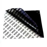 Void Security Sticker - Printed Rectangle, Single-side Adhesive, Black Color, Various Thicknesses For Packaging Security