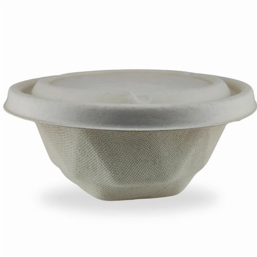 750ML Kohinoor Round Bagasse Bowl with Lid